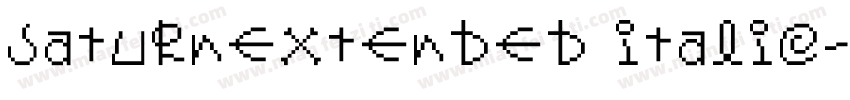 SaturnExtended Italic字体转换